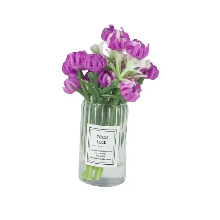 Pot d'arrangement Vase de fleurs séchées 1:12 maison de poupée Miniature Simulation plantes en Pot accessoires