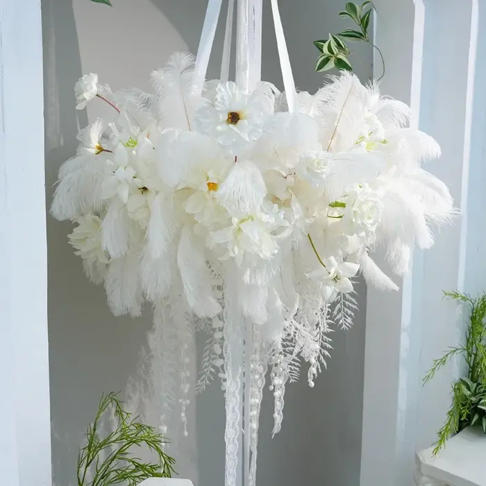 Brume de plumes blanches pures de luxe