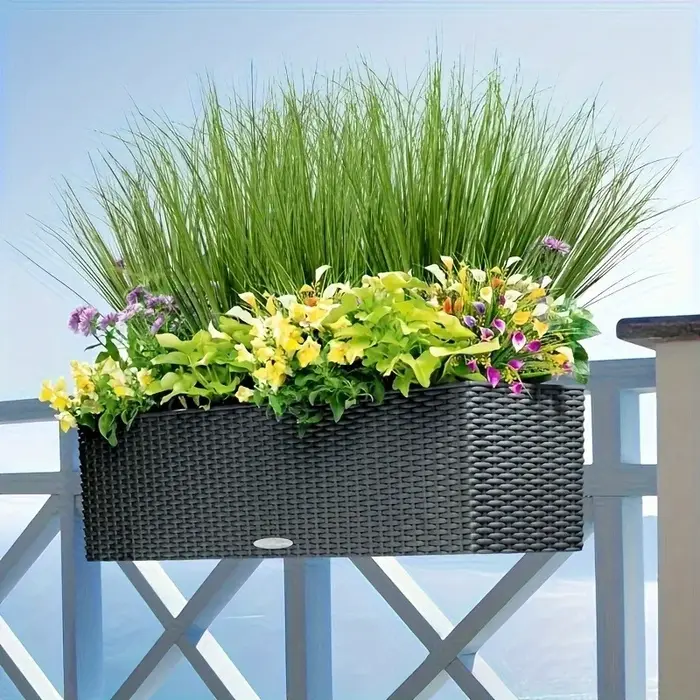10 plantes vertes artificielles - Herbe d'oignon en résine adaptée à la décoration intérieure/extérieure - Peut être utilisée pour les décorations de mariages et de fêtes
