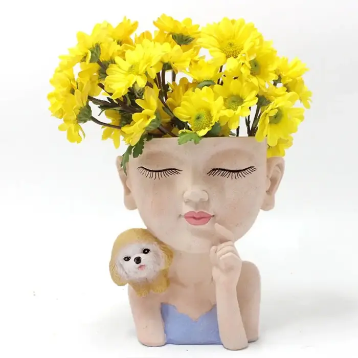 Pot de fleurs décoratif créatif pour filles