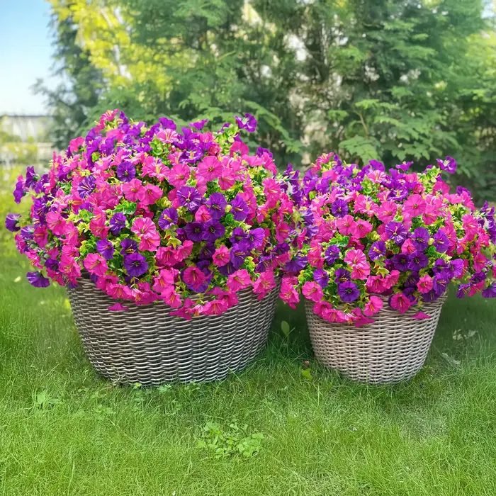 Fleurs artificielles pour décoration extérieure