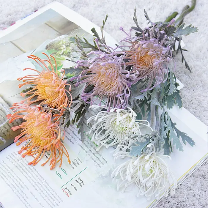 Fleurs artificielles, branche courte