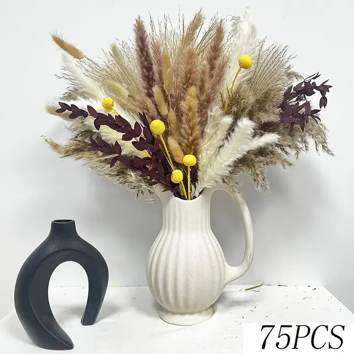 Bouquet de fleurs séchées naturelles pour la décoration intérieure de la maison moderne