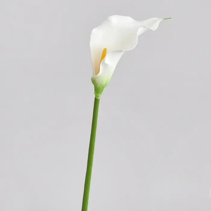 Lys Calla Artificiel avec Grand Long Poteau, OliginjFlower, Décoration de la Maison, Fleur en Mousse