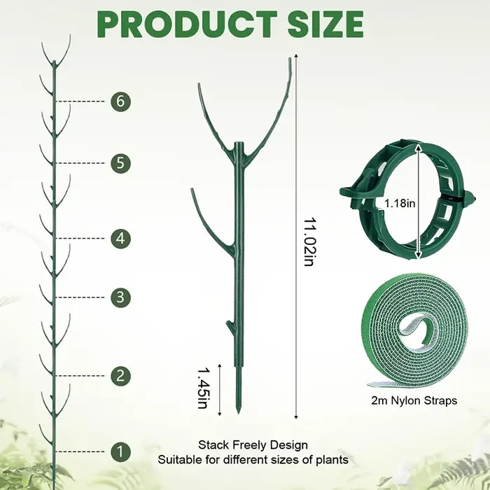 Supports de plantes en forme d'anneau empilables pour plantes vertes