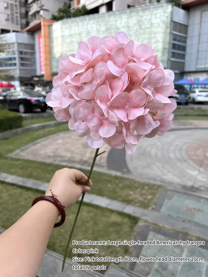 Plante artificielle d'hortensia en soie