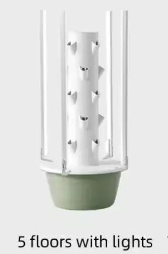 Tour hydroponique avec lumière LED pour culture verticale, équipement de culture sans sol, système h