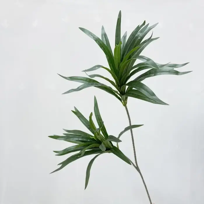 Branche de sang de Dragon artificielle à 2 fourchues, plante florale en plastique, décoration de Res