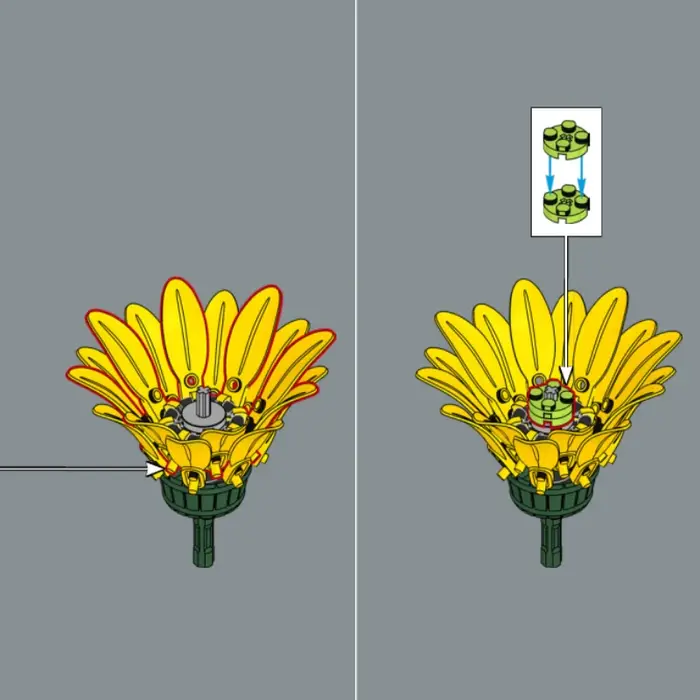 Blocs de construction en forme de bouquet de tournesols, compatibles avec Legoed, modèle de fleurs artificielles, décoration de la maison, plante de bureau, cadeaux à assembler