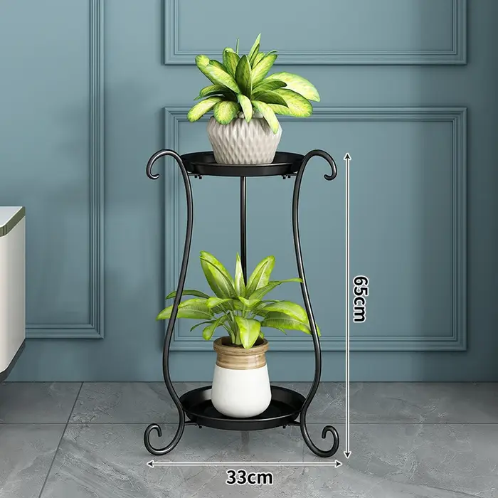 Étagère à plantes en fer sur pied