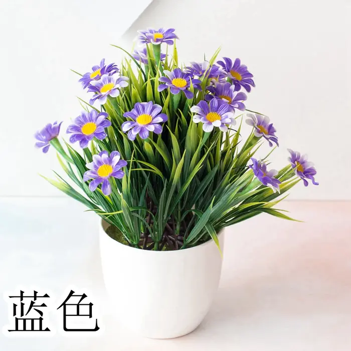 Fausse plante de chrysanthème artificielle, bonsaï, décoration de jardin de mariage, de bureau, de m