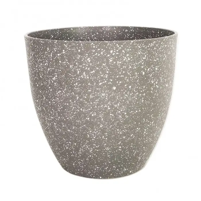 Pots de fleurs en pierre d'imitation givrée