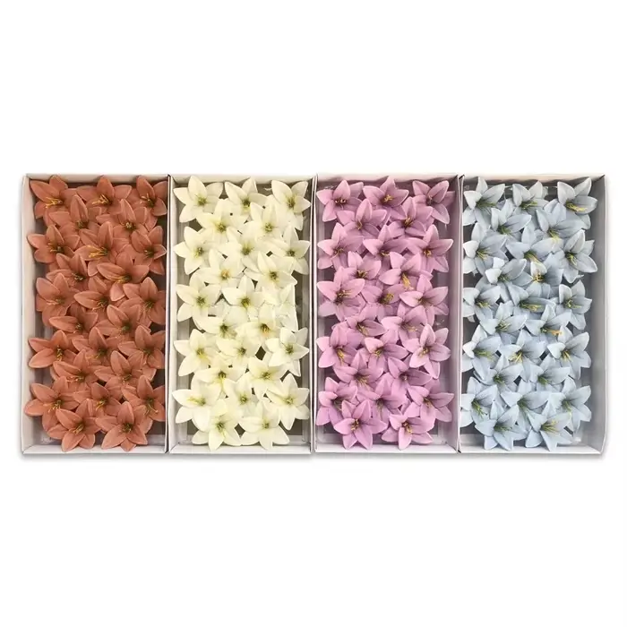 Bouquet de fleurs de lys artificielles parfumées