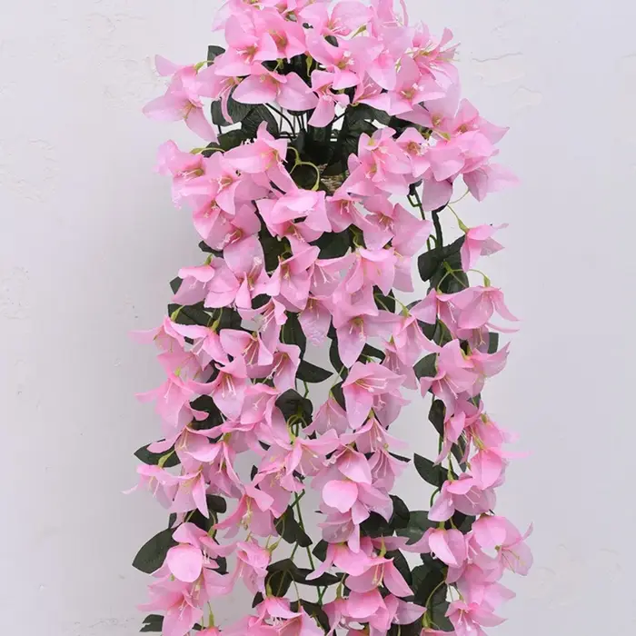 Réaliste Faux Bougainvillea Fausses soie résistant aux UV fleurs artificielles plante décoration d'é