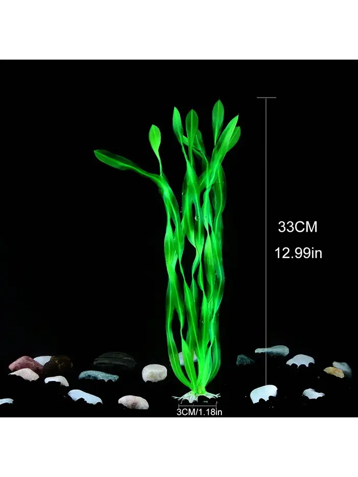 Plantes d'aquarium artificielles réalistes vertes de haute qualité