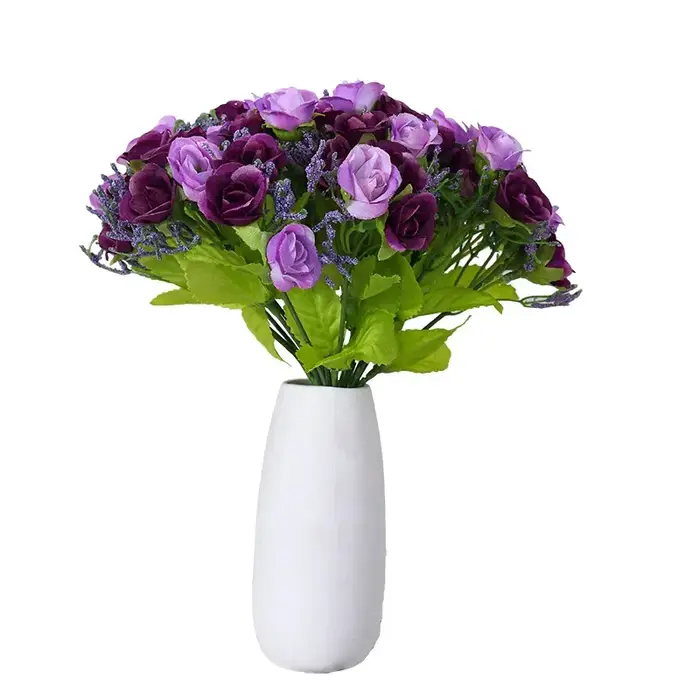 Bouquet de roses simulées
