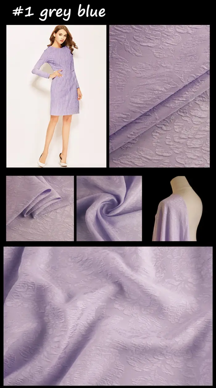 InjFabric-Crêpe florale pure 3D, InjMaterial fraîchement, 100cm x 114cm