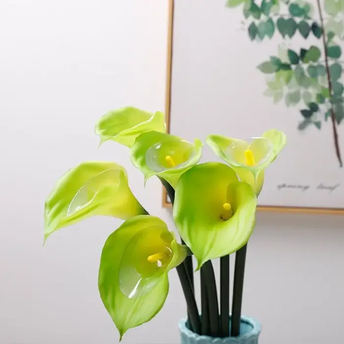5 pièces de branches de lys calla artificielles