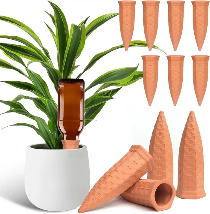 Arrosoirs automatiques en terre cuite pour plantes d'intérieur/extérieur
