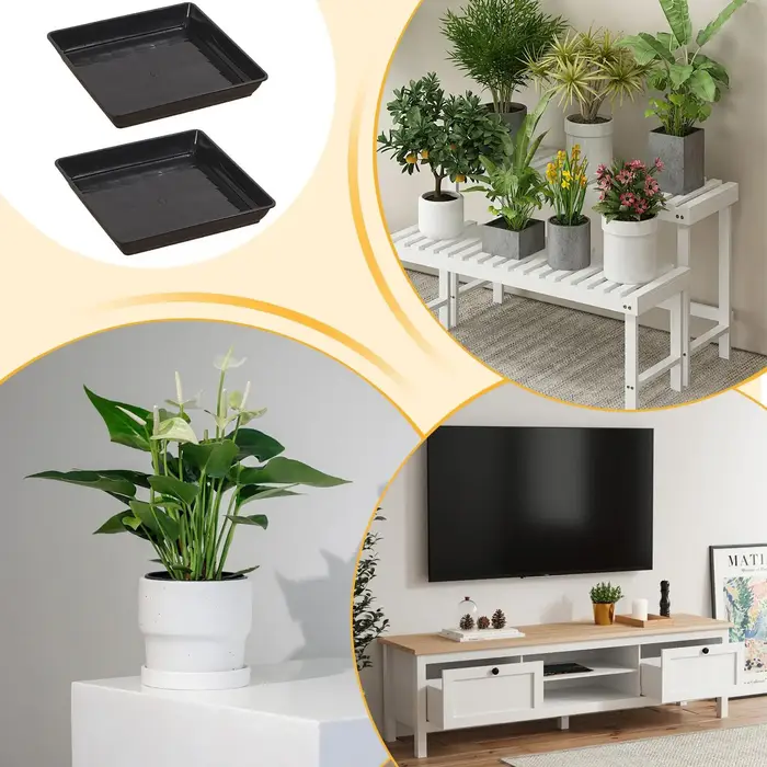Soucoupe pour plantes 2 pièces