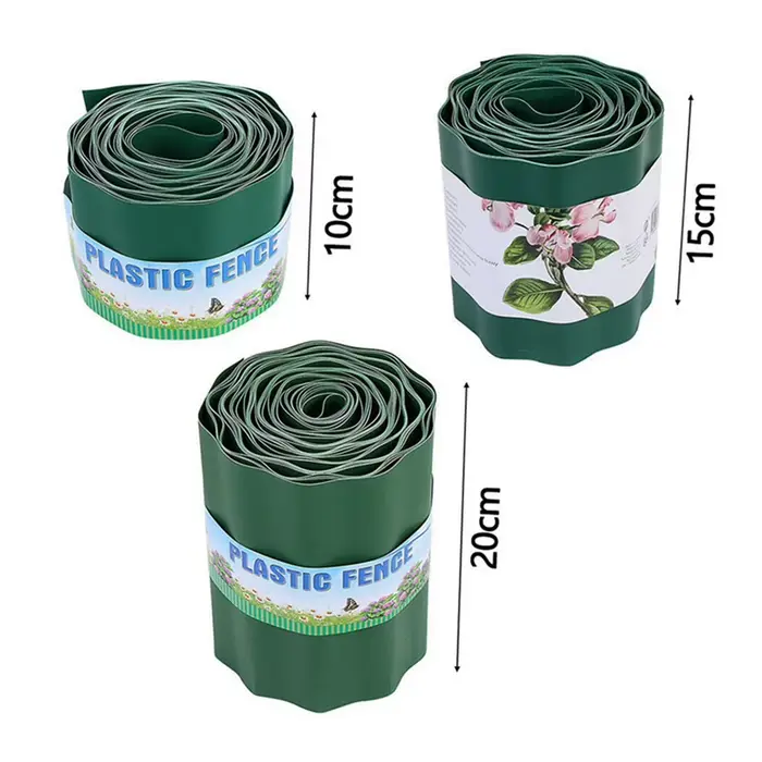 Bordure de Pelouse Flexible en Plastique PP et Pierre, Clôture de Sol de Jardin