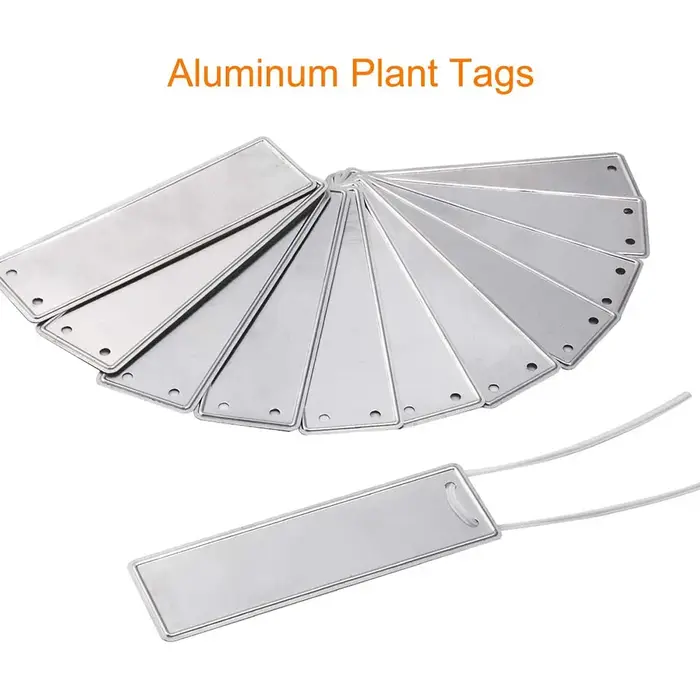 Étiquettes de plantes en aluminium
