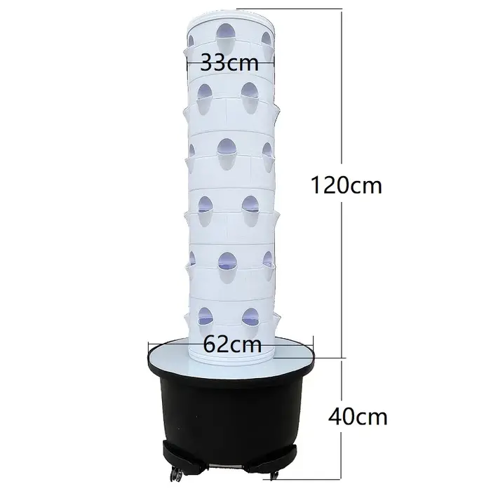 Système hydroponique aéroponique vertical