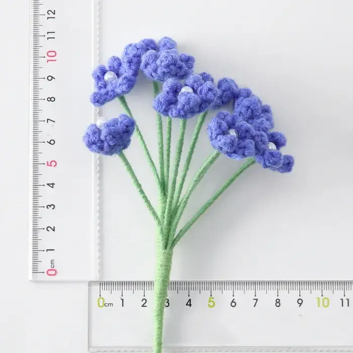 Finition tricoté fleur étoilée créative à la main tricot fleurs Crochet Bouquet