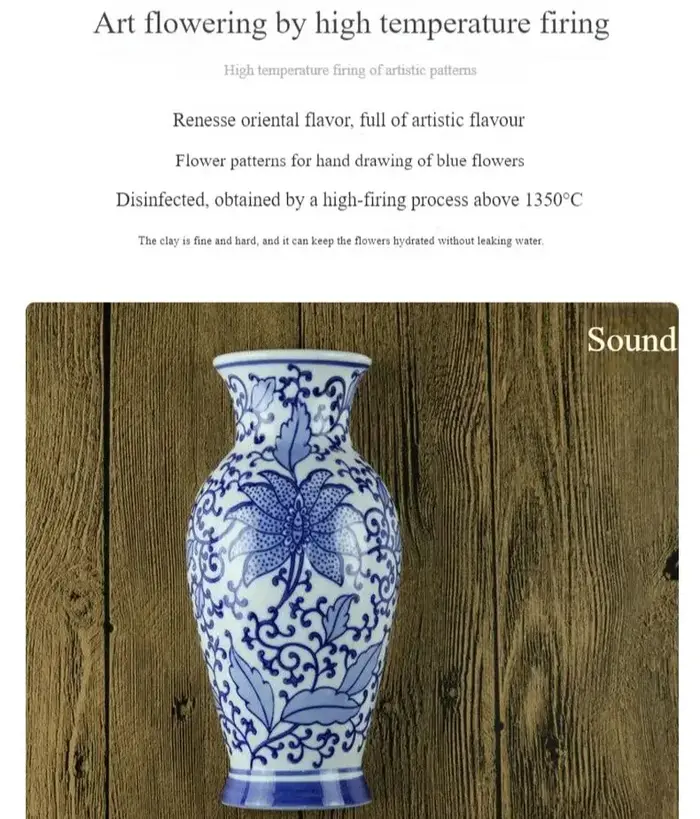 Jingdezhen-Vase en céramique chinois