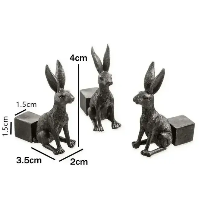 Fuuny 3 pièces Pot de fleur pieds support forme animale chat chien Pots de plantes Risers Pad extérieur jardin résine Pot pied plante bonsaï supports