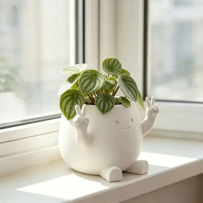 Pot de fleurs en forme de geste de main de personnage de dessin animé, 3/1 pièce, uniquement le pot de fleurs, avec un design de personnage mignon, c'est un abri idéal pour les plantes comme le pennyw