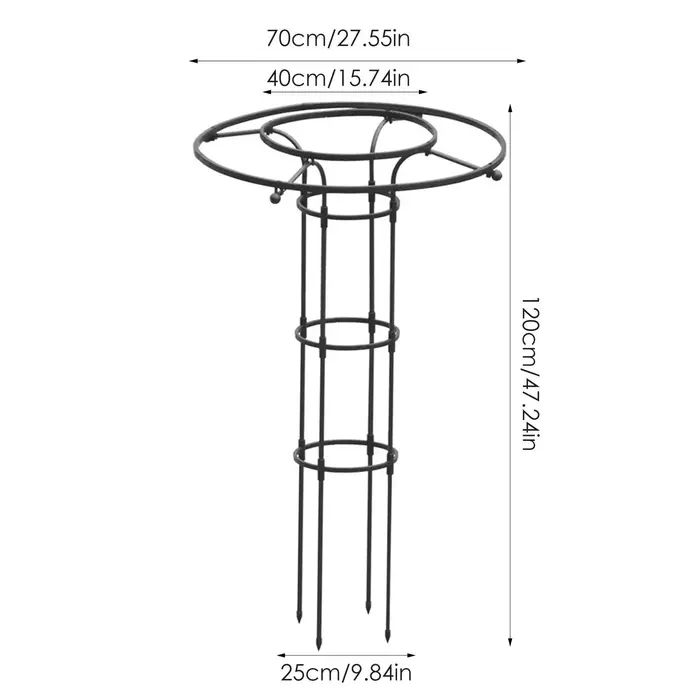 Treillis de jardin en forme de parapluie pour plantes grimpantes