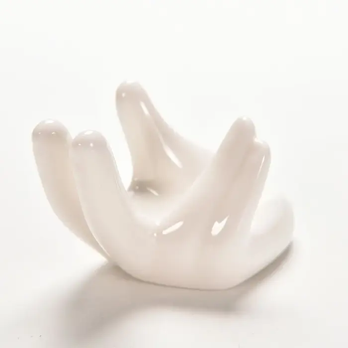 Plante à Air en céramique et porcelaine blanche