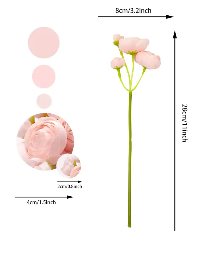 Bouquet de fleurs artificielles Ranunculus