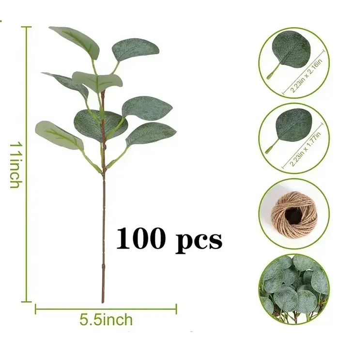 Tiges d'eucalyptus artificielles