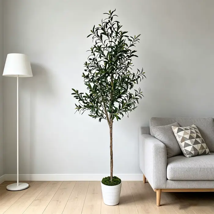 Arbre d'olivier artificiel en pot de 5