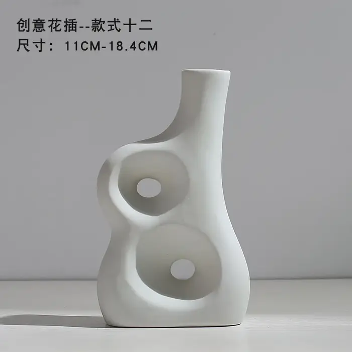 Vase en céramique, Arrangement de fleurs séchées