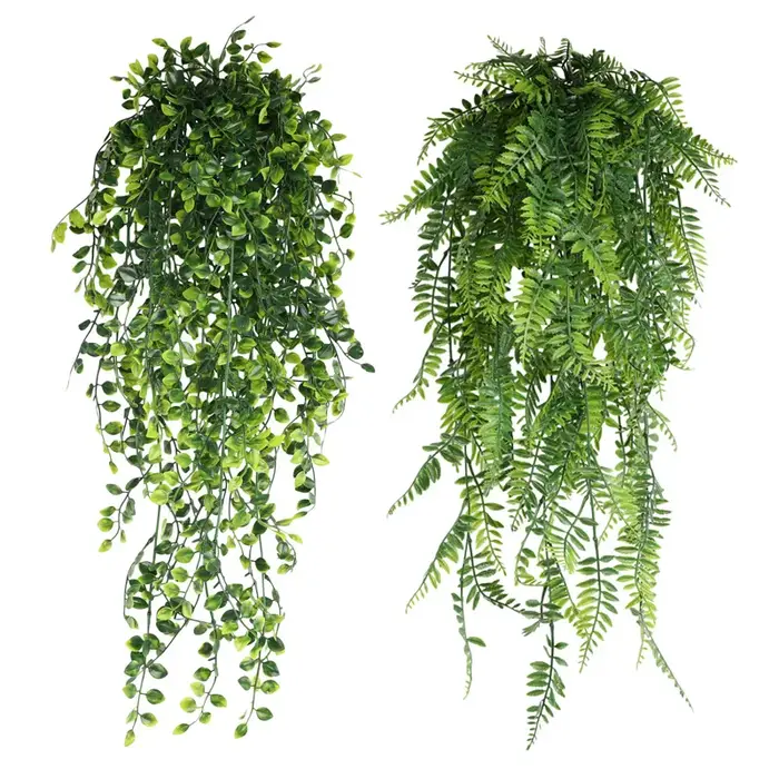 Plante artificielle persane feuilles de vigne vignes décor de chambre à coucher suspendus feuille en plastique herbe fête de mariage mur balcon décoration de la maison