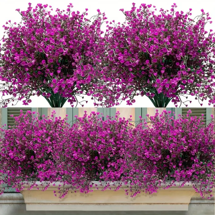 12 bouquets de fleurs artificielles d'extérieur