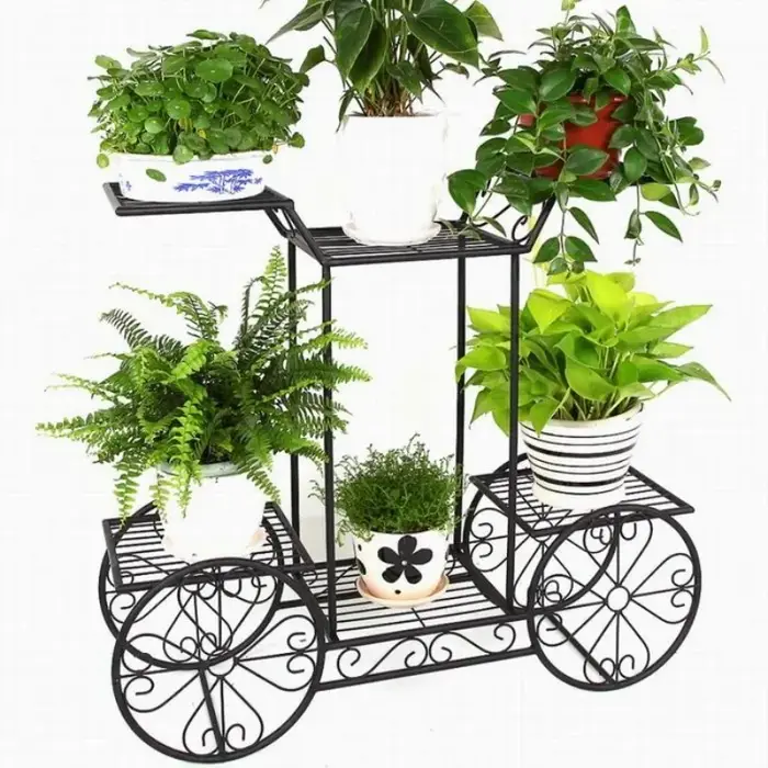 Grand Support de Plante en Métal à 6 Niveaux