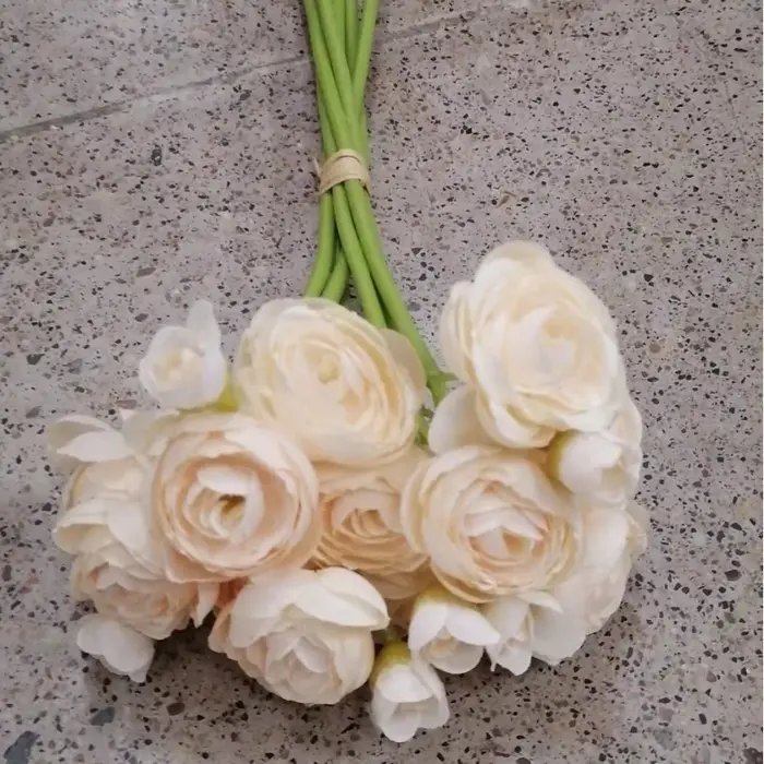 Fausses fleurs artificielles en soie