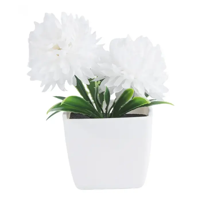Pot de fleurs artificielles en plastique