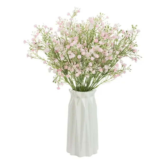5 fourchettes fleur artificielle plante gypsophile offres spéciales mariage bouquet de mariée noël décor à la maison Vase bricolage cadeau photographie accessoire