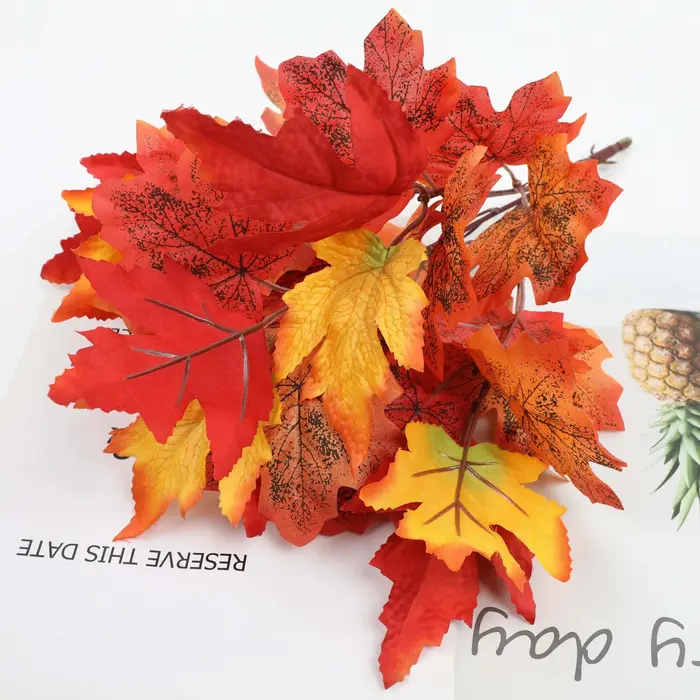 Branche de feuille d'érable plantes artificielles automne
