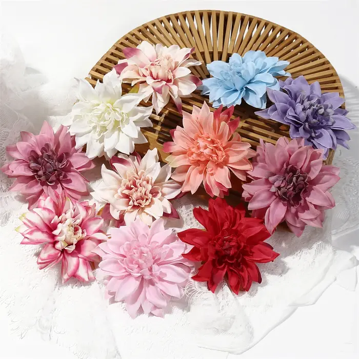 Grande fleur artificielle de Dahlia