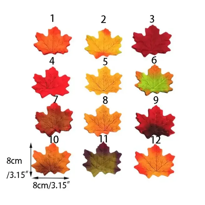 Feuilles d'érable simulées