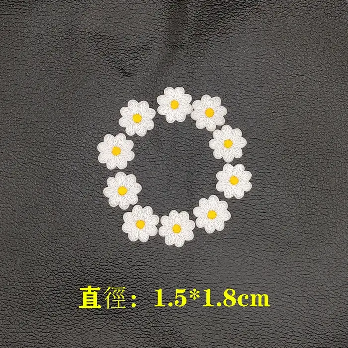 Lot de 10 Pièces de Patchs Brodés Détruire, Fleurs, Fer à Repasser