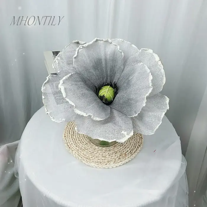 Fleur de pavot artificielle géante de 30 cm pour décoration de maison et jardin