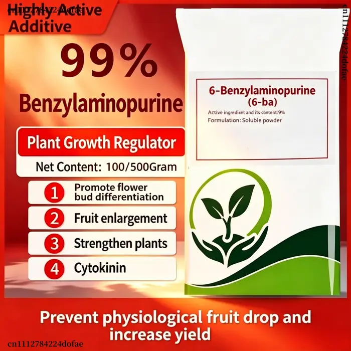 6-BA 6-Benzylaminopurine Cytokinine en poudre, régulateur de croissance des plantes, favorise la ger