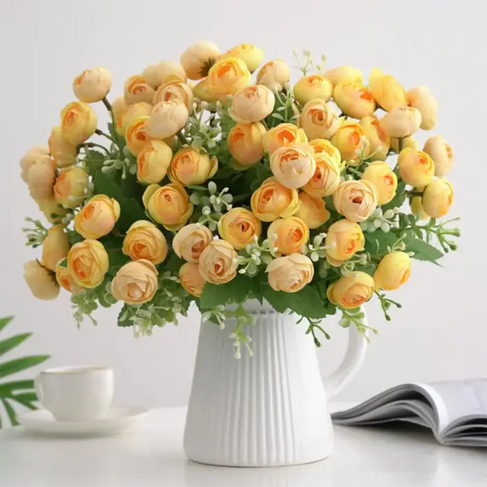 Roses de thé artificielles
